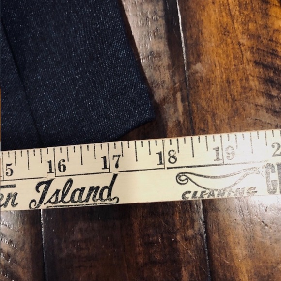 Tommy Hilfiger Womens size 6 dark indigo blue side zip collared blazer jacket - Picture 15 of 16